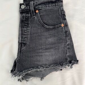 Levi's Premium 501 Black Jean Shorts